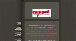 Desktop Screenshot of cajunfishingandhuntingcharters.com