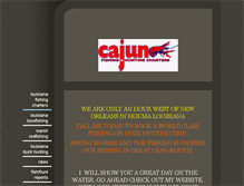 Tablet Screenshot of cajunfishingandhuntingcharters.com